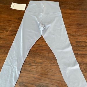 Sz 6 lululemon Align leggings NWT light grey-blue